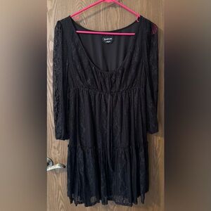 Bebe Elegant Black Lace Dress